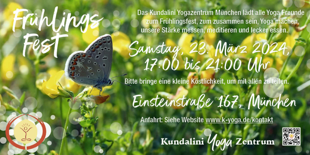 Frühlingsfest im Kundalini Yoga Zentrum, Flyer Seite 2