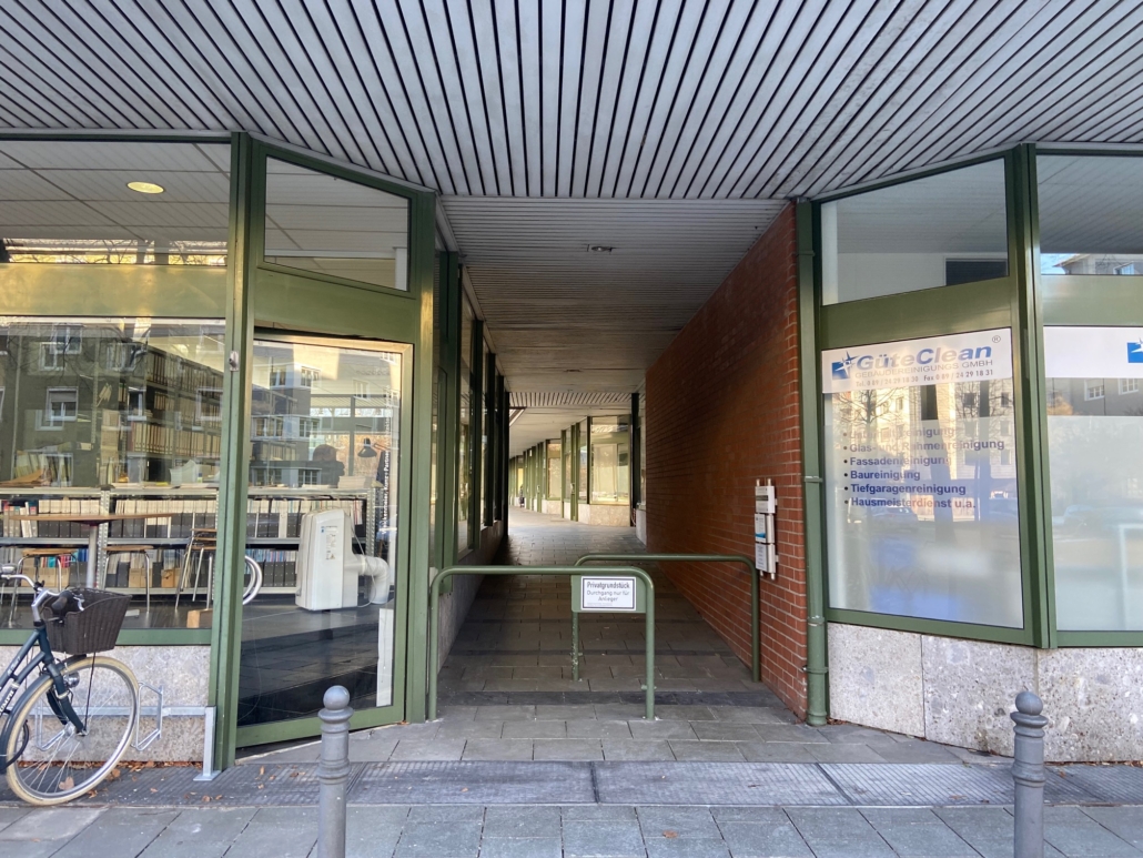 Zugang von der Prinzregentenstraße
